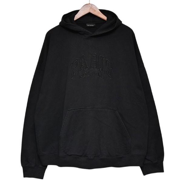 BALENCIAGA Top Model Print パーカー　ブラックＬ Balenciaga Cotton Topmodel Hoodie - Black | Garmentory