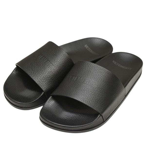 値下げ】VETEMENTS Slides Leather Sandal シャワーサンダル