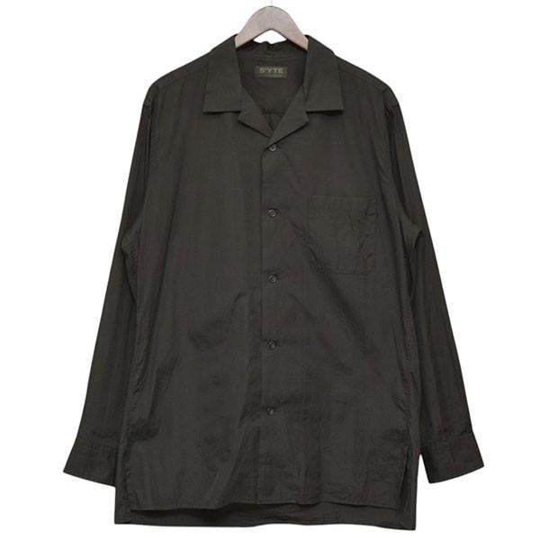 S'YTE ヨウジヤマモト オープンカラーシャツ 長袖シャツ ブラック サイト ヨウジヤマモト s'yte YOHJI YAMAMOTO オープンカラー