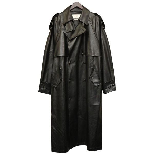値下げ】PRANK PROJECT Synthetic Leather Trench Coat フェイクレザー