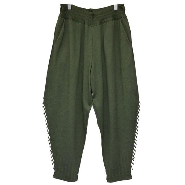ISSEY MIYAKE A-POCABLE サルエルパンツ グリーン系 A-POC 【値下げ】A-POC ABLE ISSEY MIYAKE TYPE-A 003 サルエルパンツ