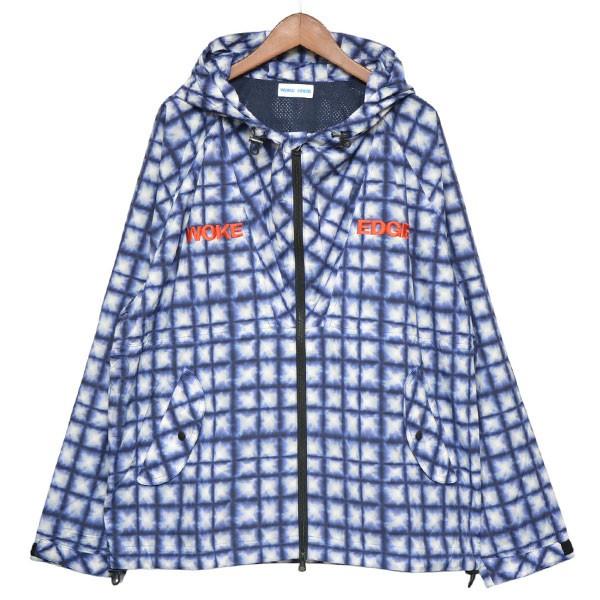 ウォークエッジ WOKE EDGE Tiedye Check Parka タイダイチェック 