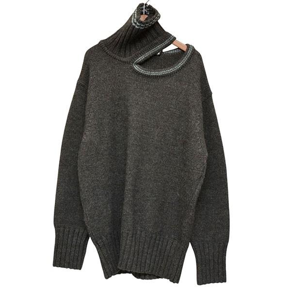 qualia double neck pullover ダブルネック　ブラック 値下げ】Y． PROJECT DOUBLE NECK OVERSIZED SWEATER ダブルネック