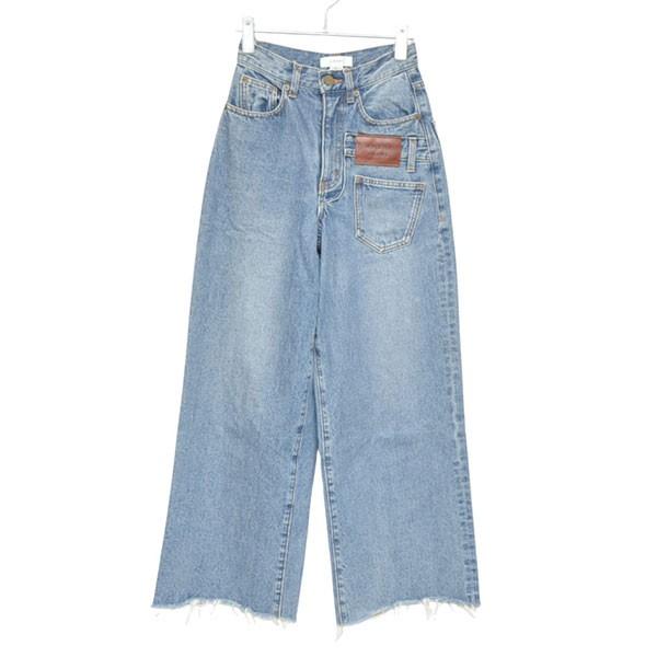 アメリビンテージ Ameri VINTAGE OVERLAP FAKE DENIM カットオフフレア