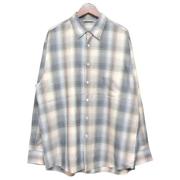 AURALEE（オーラリー） AURALEE 2024AW SUPER LIGHT WOOL CHECK SHIRT