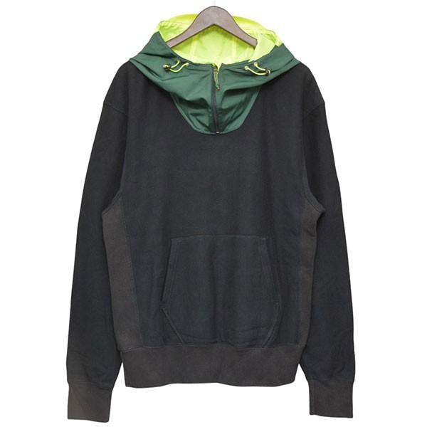 4987【希少カラー】カラー kolor☆フードナイロン切り替えパーカー kolor / BEACON 【値下げ】kolor／BEACON 2019AW MIX COTTON POLIESTER