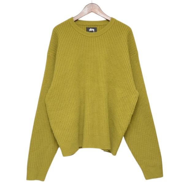 Stussy ワッフル生地 セーター Mサイズ 新品 STUSSY（ステューシー） 【値下げ】stussy WAFFLE KNIT CASHMERE CREW
