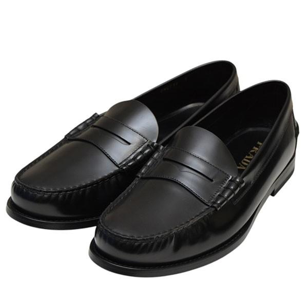 PRADA（プラダ） レザーローファー ブーツ シューズ DNC734 ブラック