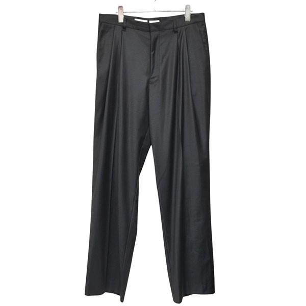 パンツ FUJI TOKYO 25aw silk wide slacks Fuji フジ FUJI SILK WOOL TWO TUCK SLACKS 2タックシルクウール