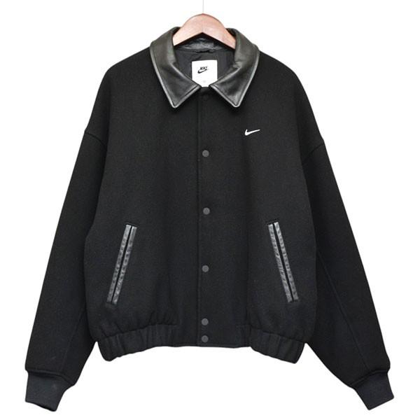 ハルキング✨新品 未使用 NIKE ブラック 上下セット Lサイズ NIKE（ナイキ） NIKE 2023AW Solo Swoosh Wool Varsity Jacket FZ1168