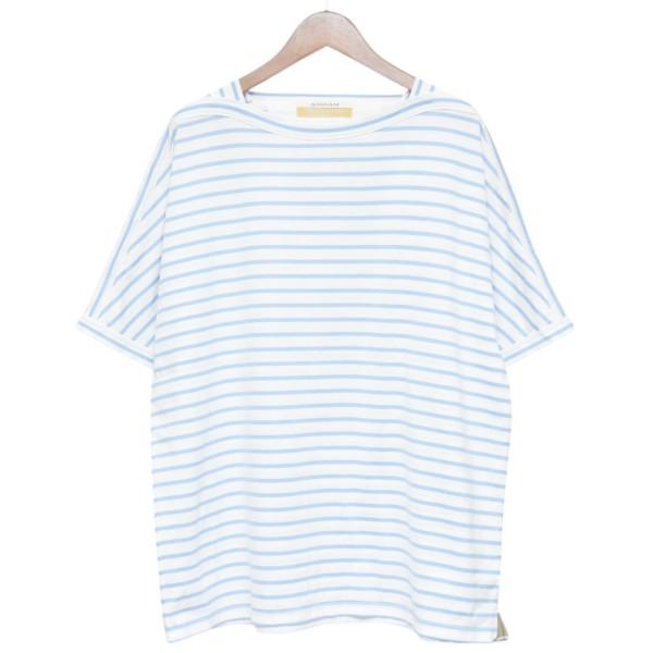 ANSNAM（アンスナム） リヴァーラン ANSNAM riverrun boat neck t