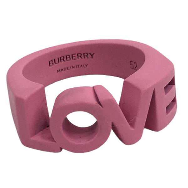 値下げ】BURBERRY LJ Varnished Love Ring ラブ リング 指輪 ピンク