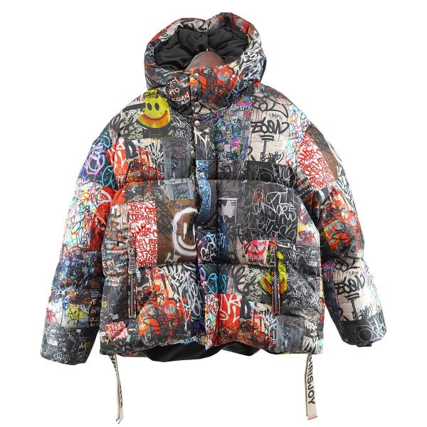 KHRISJOY ダウンジャケット 値下げ】KHRISJOY グラフィティ ダウンジャケット グラフィック ダウン