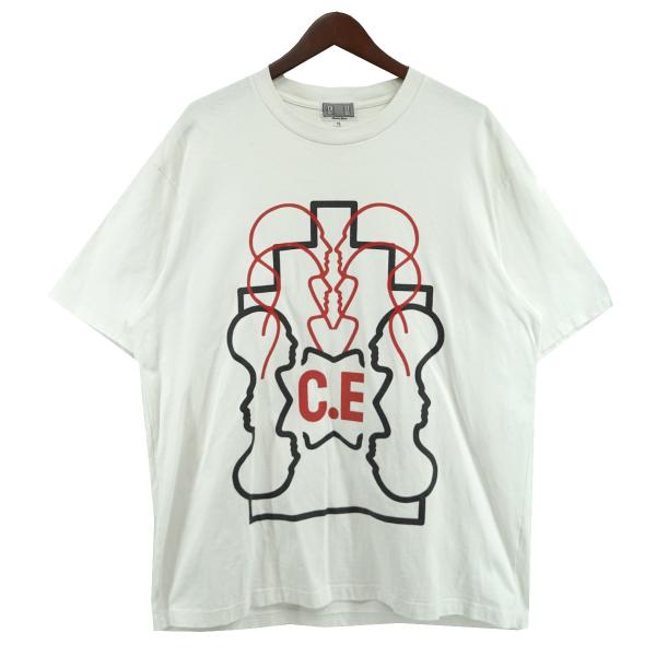 C.E シーイー C.E cavempt ロゴ グラフィックTシャツ ホワイト C.E シーイー C.E cavempt ロゴ グラフィックTシャツ ホワイト