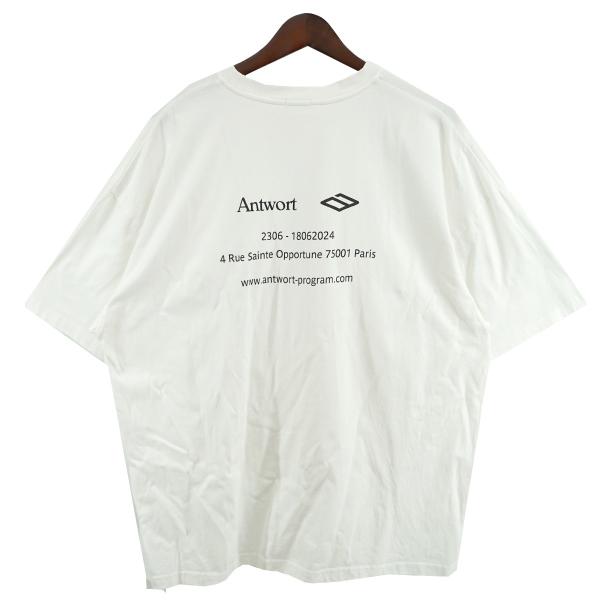 値下げ】Antwort 24SS バックロゴ ワイド Tシャツ ホワイト