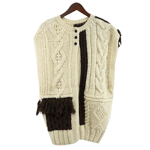 TODAYFUL 【値下げ】TODAYFUL Patchwork Handknit Vest パッチワーク