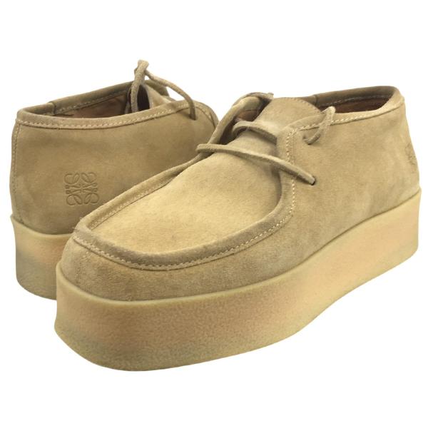 LOEWE（ロエベ） アナグラム ロゴ ボリュームソール スエード ブーツ