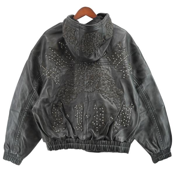 Supreme（シュプリーム） Supreme 25SS Studded Hooded Leather Jacket