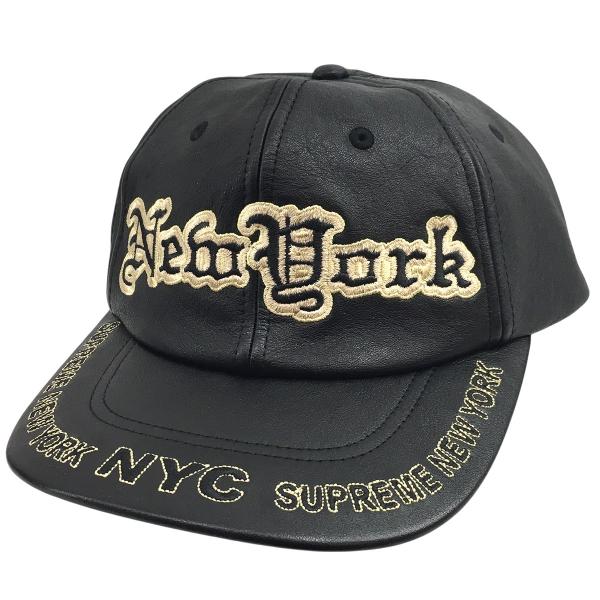Supreme New York レザーキャップ Supreme（シュプリーム） Supreme 25AW New York Leather 6-Panel ロゴ