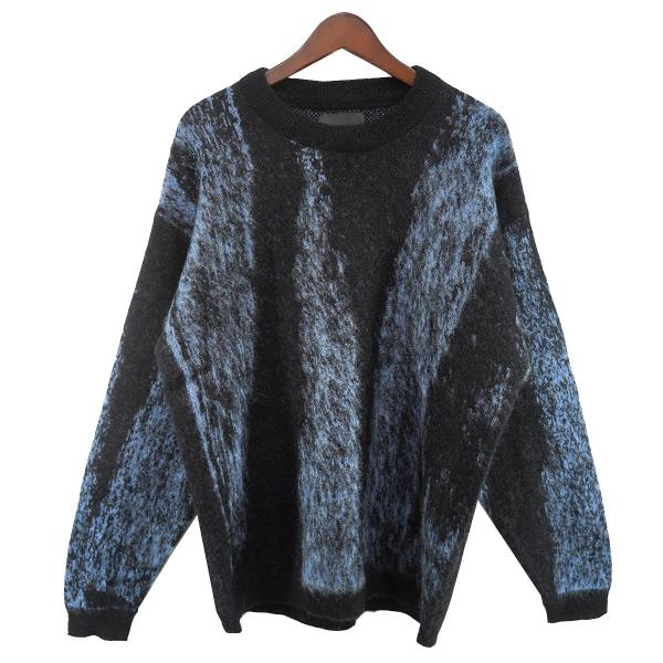 YOAK（ヨーク） 【値下げ】YOKE 24AW JACQUARD MOHAIR SWEATER #BLUE