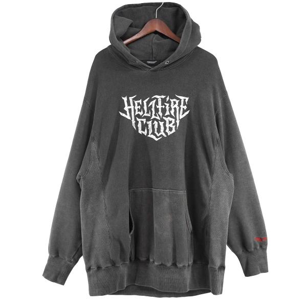 UNDERCOVER アンダーカバー パーカー 22AW  UC2B9817-2   Netflix Stranger Things Hellfire Club スウェット パーカー グレー系 4【新古品】【未使用】【中古】 UNDERCOVER（アンダーカバー） UNDERCOVER 22AW STRANGER THINGS