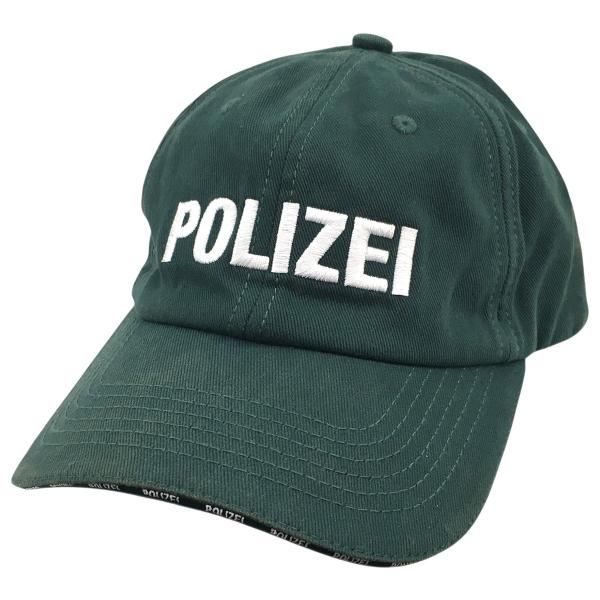 ヴェトモン VETEMENTS POLIZEI CAP ロゴ 刺繍 キャップ 帽子 グリーン