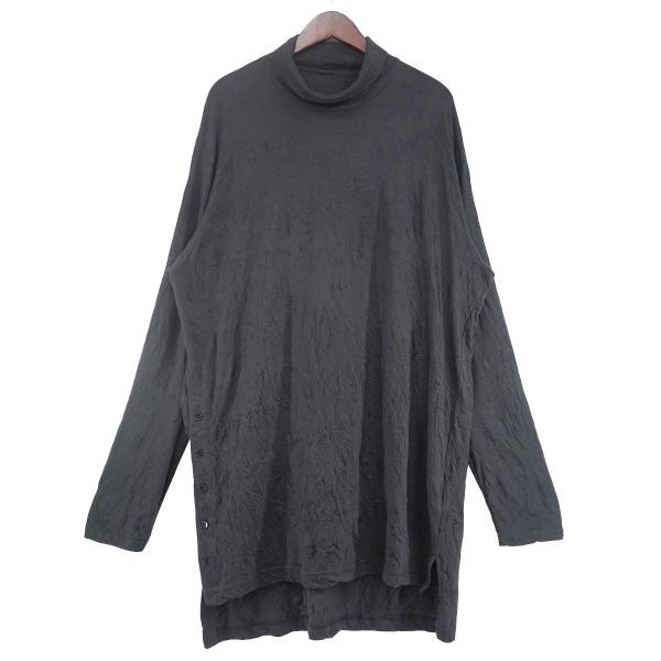 グラウンドワイ GROUND Y 24AW Right Button Attached Hem Stepped Turtle Long Sleeve