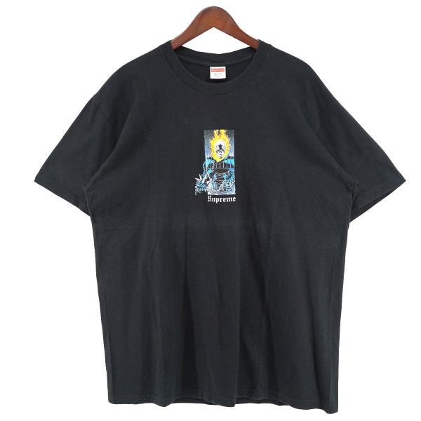 【値下げ】Supreme 19SS Ghost Rider Tee コラボ MARVEL マーベル ゴーストライダー スカル フレイム オールドイング