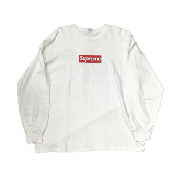 値下げ Supreme Box Logo L S Tee Shirts ボックスロゴ ロンtee ホワイト サイズ M 京都四条店 ブランド古着カインドオル 通販 Yahoo ショッピング