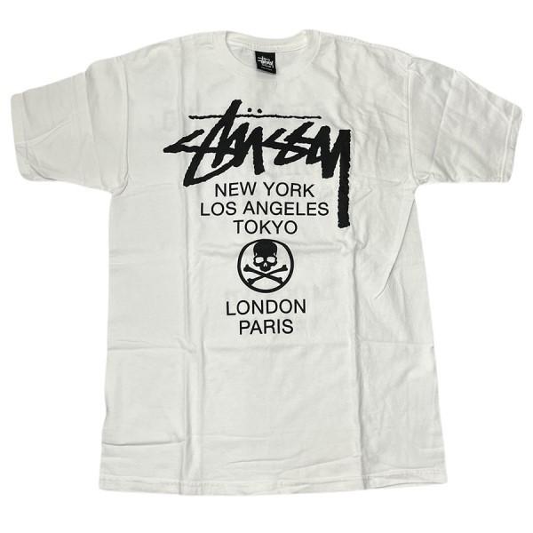 STUSSY Stussy×Mastermind JAPAN ワールドツア Tシャツ ホワイト 