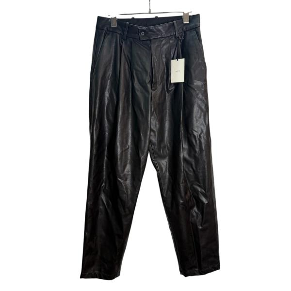 値下げ】STIEN 21SS／ FAKE LEATHER TROUSERS ／フェイクレザーパンツ