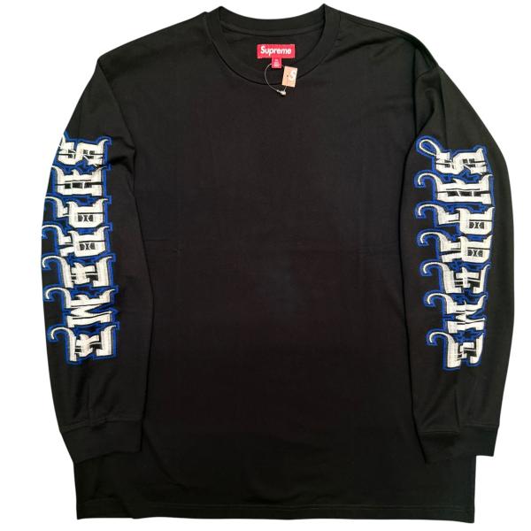 Supreme シュプリーム 25AW Intarsia Sleeve L/S Top インターシャ スリーブ 長袖 Tシャツ カットソー XLサイズ ブラック系 XL【美品】【中古】 Supreme（シュプリーム） 【値下げ】Supreme 25AW／ Intarsia Sleeve L