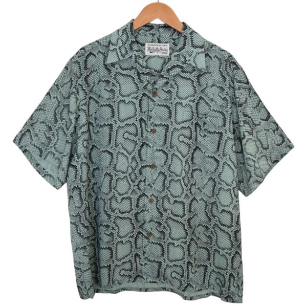 ラ*ス様 WACKO MARIA パイソン柄 アロハシャツ Mサイズ WACKO MARIA（ワコマリア） WACKO MARIA HAWAIIAN SHIRT S／S(TYPE-9