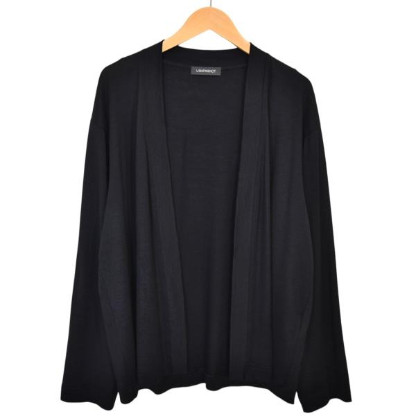 WRAPINKNOT / カーディガン(薄手)/3/ウール/BLK/WJ524-MCS10 WRAPINKNOT（ラッピンノット） WRAPINKNOT BUTTON-LESS CARDIGAN