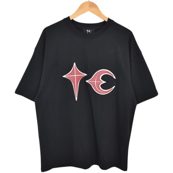 サグクラブ THUG CLUB Rock T-Shirt カウレザーロゴ Tシャツ