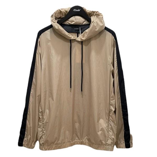 CINOH アノラック プルオーバーフーディ パーカ ベージュxブラック  