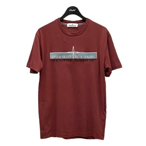 STONE ISLAND（ストーン アイランド） ロゴT レンガ サイズ：M