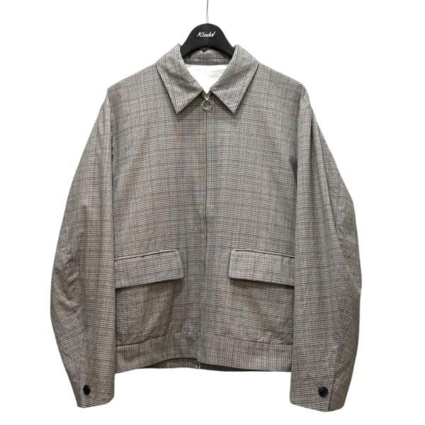 URU ウル グレンチェックブルゾン 20SWT02 ベージュ サイズ：1