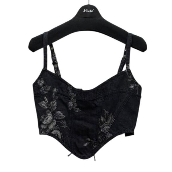 な*様 【未使用美品】FETICO ローズデニムビスチェ フェティコ×ステュディオス FETICO×STUDIOUS 別注ROSE DENIM BUSTIER