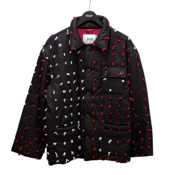 ボーディ BODE 刺繍キルティングジャケット ダークブラウン サイズ：M