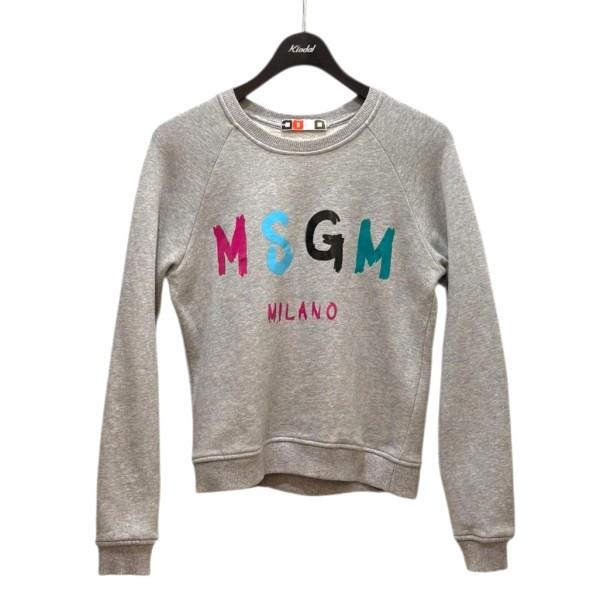 MSGM（エムエスジーエム） ロゴスウェット 1541MDM95 杢グレー サイズ 