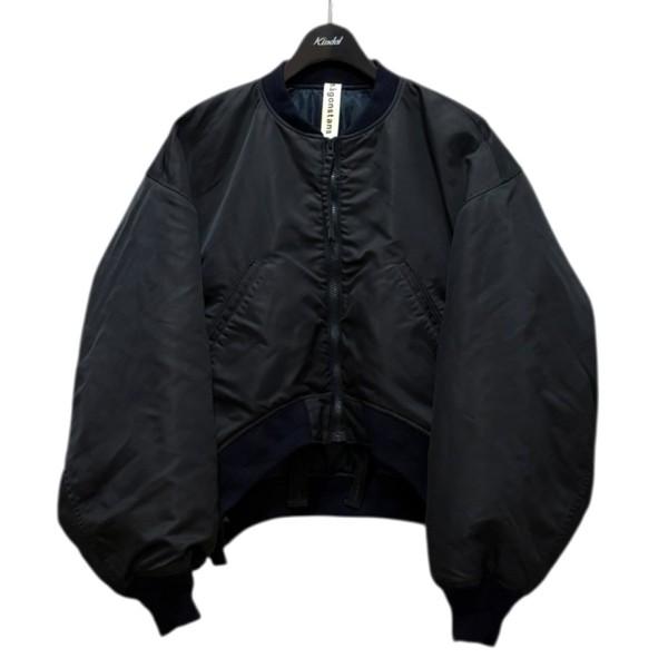 nagonstans ナゴンスタンス ショート丈MA-1ブルゾン ネイビー サイズ