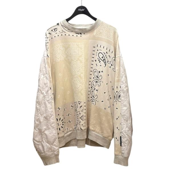 KAPITAL kapital キャピタル ローズ柄 長袖カットソーsize 3 KAPITAL（キャピタル） KAPITAL Bandana Bivouac Big Crewneck異素材