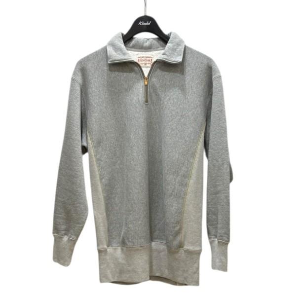 ボンクラスウェット　サイズ38 BONCOURA ボンクラ BONCOURA HALF ZIP SWEAT 杢グレー サイズ：38