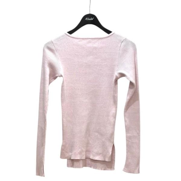 【美品】  AURALEE / オーラリー | × Ron Herman / Giza Boat Neck Pullover カットソー | 1 | スモークピンク | レディース AURALEE - 【美品】 AURALEE / オーラリー | × Ron Herman / Giza Boat