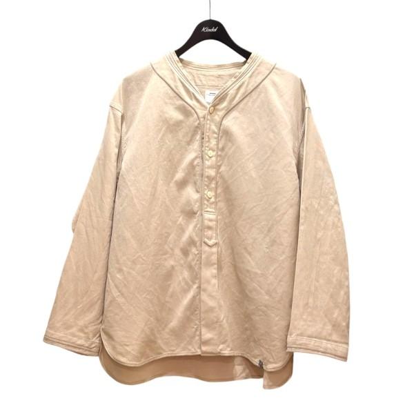 18SS visvim DUGOUT SHIRT L/S beige ダグアウト visvim（ヴィズヴィム） ビズビム VISVIM DUGOUT SHIRT L S (W L PIQUE