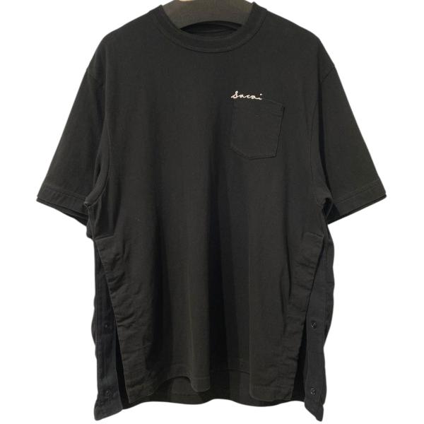 sacai サカイ 18ss 刺繍カットソー sacai（サカイ）Tシャツ・カットソー 黒 サイズ:1(S位
