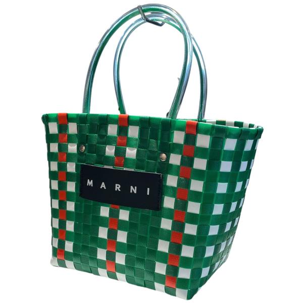 マルニマーケット MARNI MARKET BASKET BAGバスケットバッグ グリーン