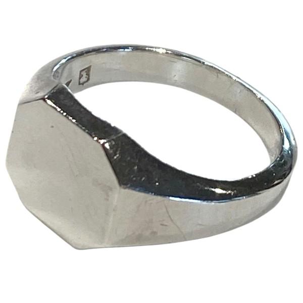 Tikashi チカシ シグネットリング ラウンドプレート シルバー サイズ