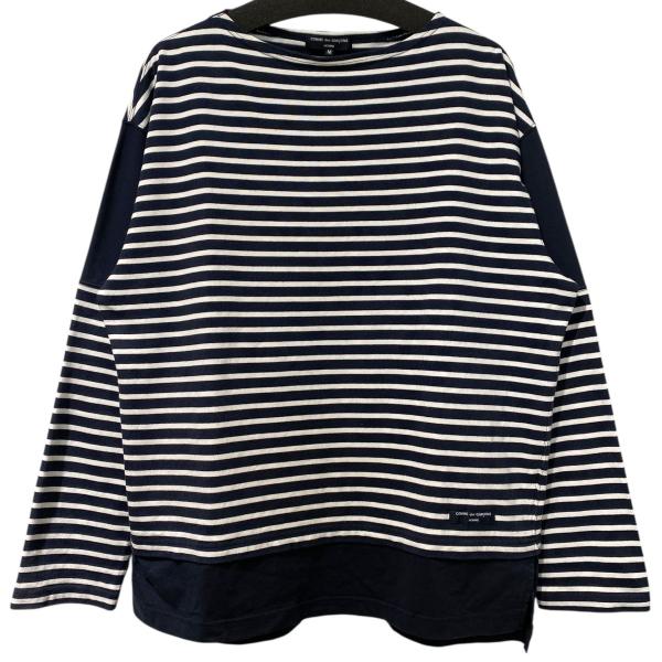 コムデギャルソンオム 田中オム ロンＴ 長袖カットソー 製品染め コットン綿 COMME des GARCONS HOMME(コムデギャルソンオム) 80's old logo